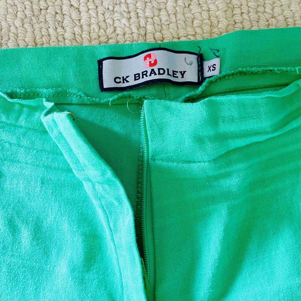 Lovely Lime stretch linen CK Bradley pants.